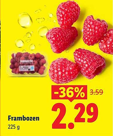 Frambozen 225 g