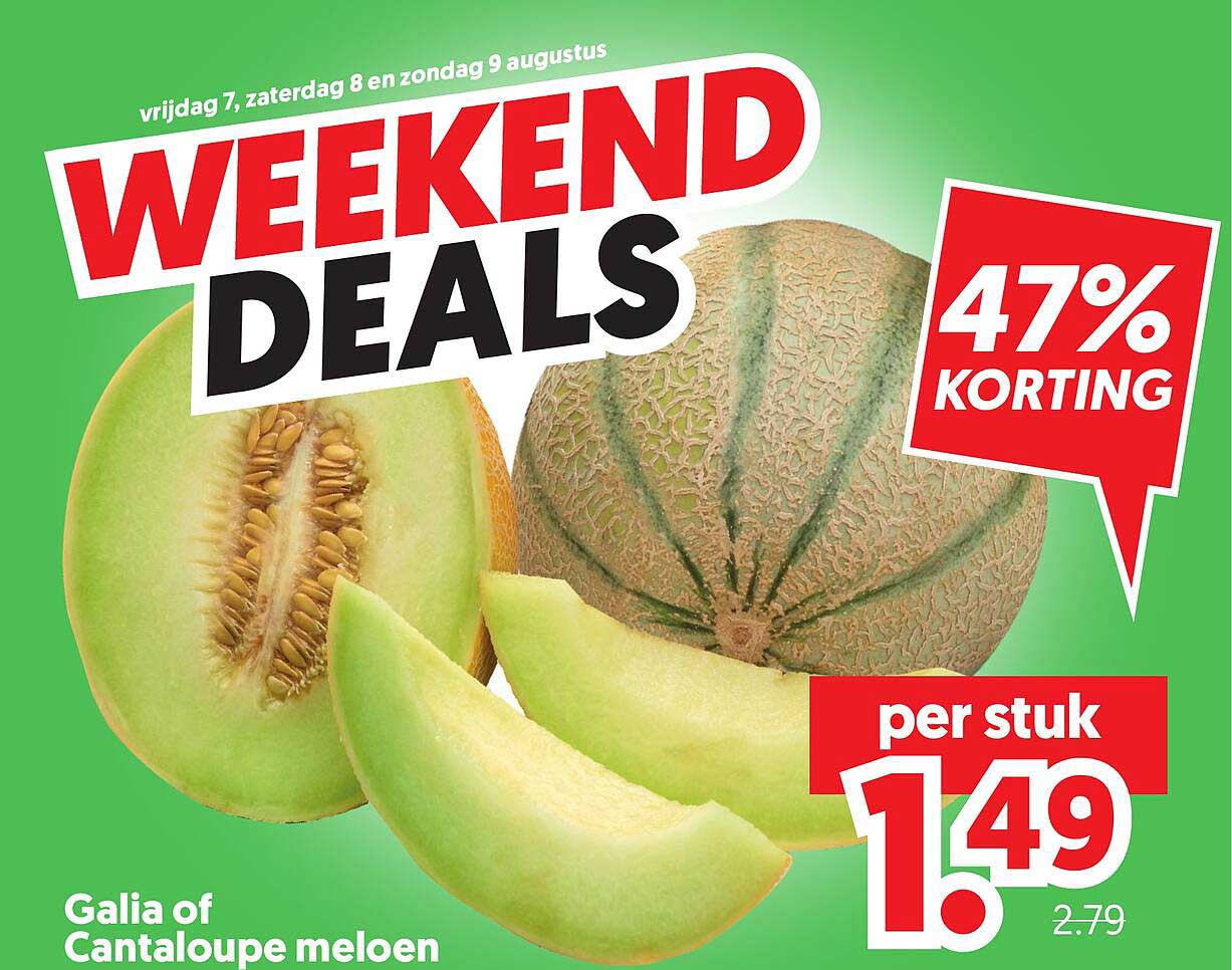 Galia of Cantaloupe meloen