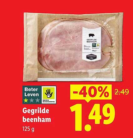 Gegrilde beenham