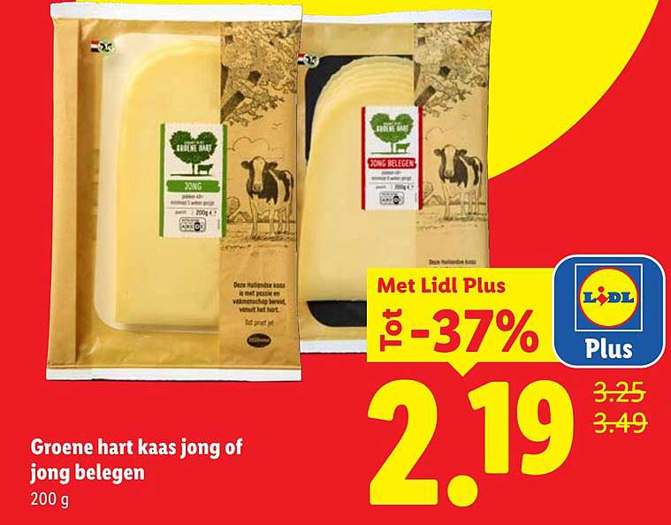Groene hart kaas jong of jong belegen 200 g
