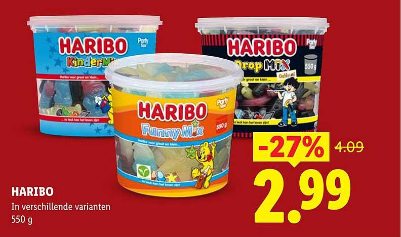 HARIBO In verschillende varianten 550 g