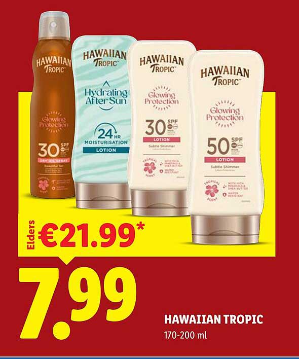 HAWAIIAN TROPIC 170-200 ml