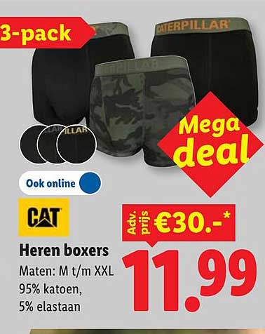 Heren boxers 3-pack Mega deal