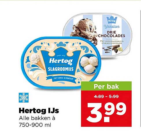 Hertog IJs Alle bakken à 750-900 ml