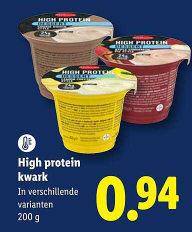 High protein kwark