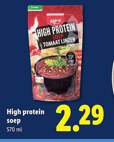 High protein soep