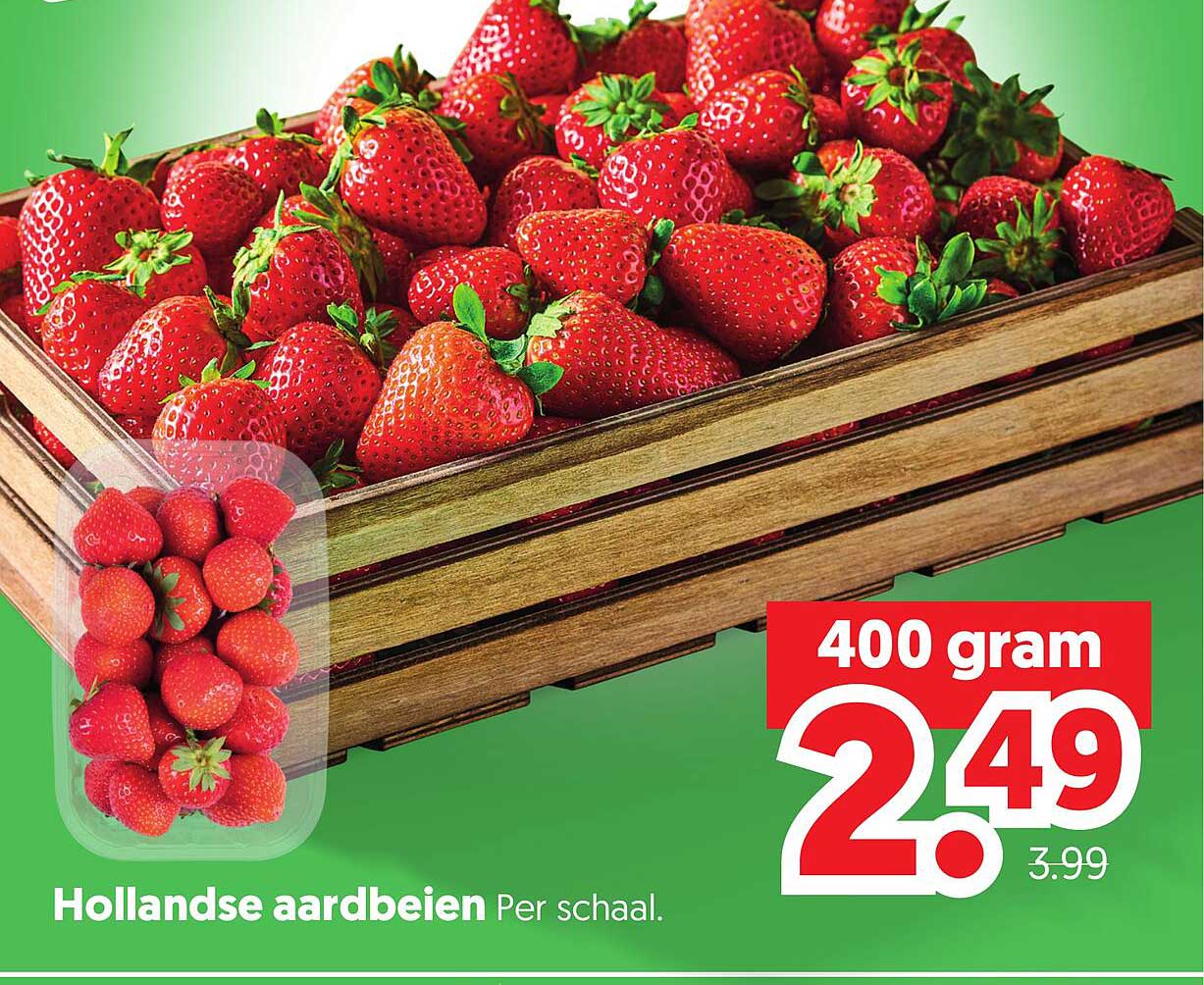 Hollandse aardbeien Per schaal.