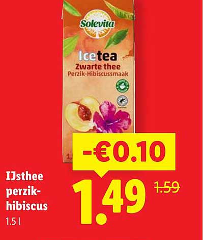 IJsthee perzik-hibiscus 1.5 l