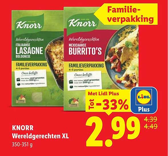 KNORR Wereldgerechten XL 350-351 g