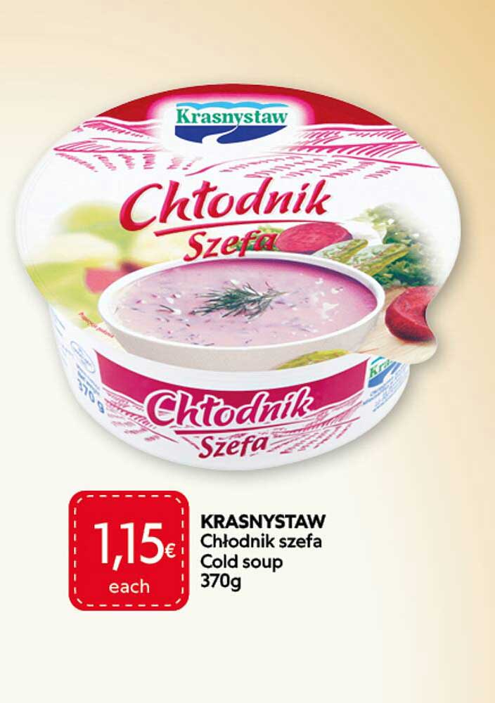 KRASNYSTAW Chłodnik szefa Cold soup 370g