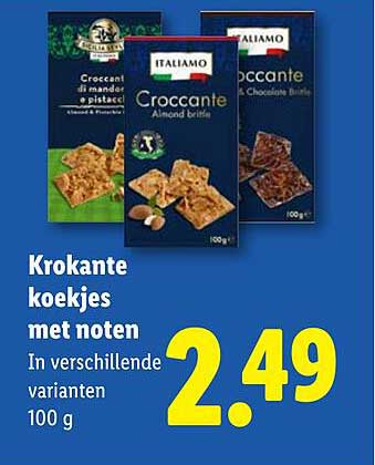 Krokante koekjes met noten