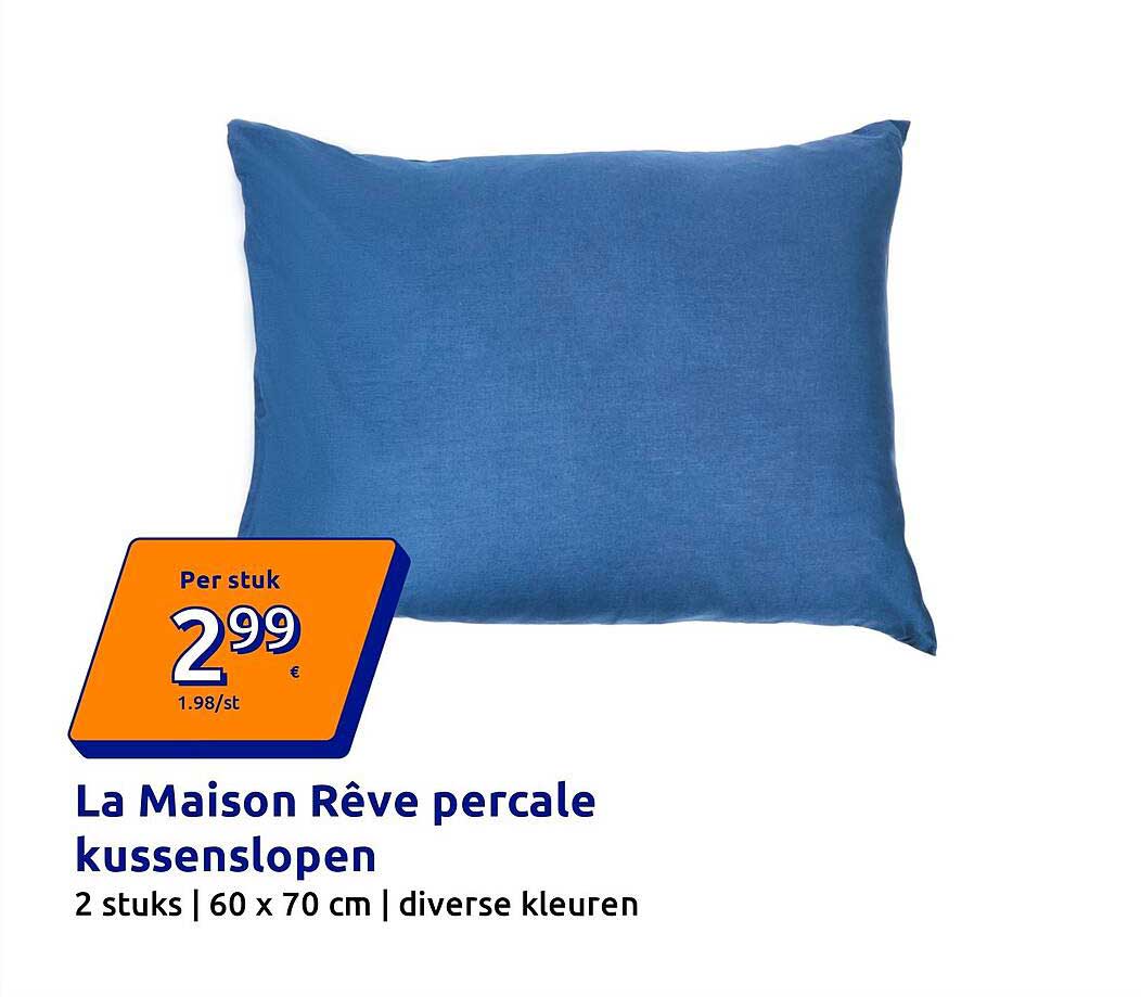 La Maison Rêve percale kussenslopen