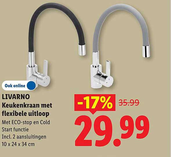 LIVARNO Keukenkraan met flexibele uitloop