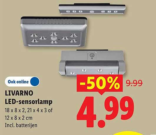 LIVARNO LED-sensorlamp