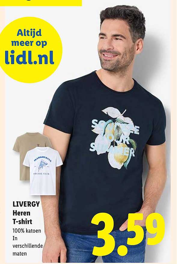 LIVERGY Heren T-shirt
