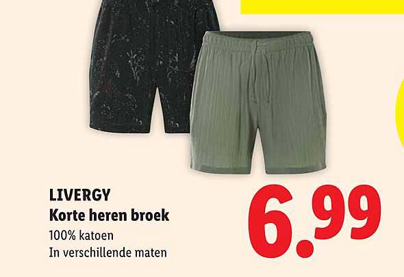 LIVERGY Korte heren broek