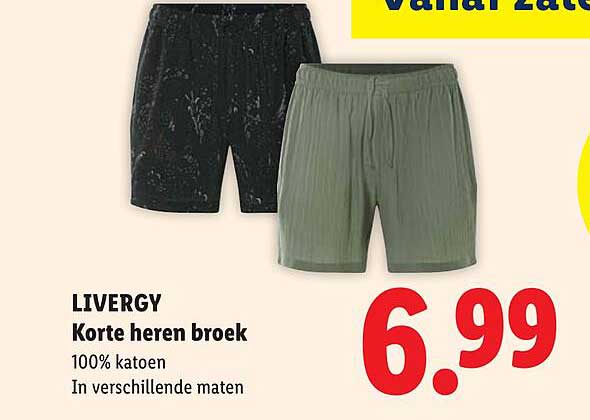 LIVERGY Korte heren broek