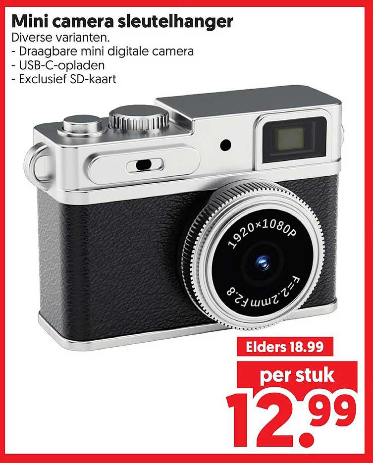 Mini camera sleutelhanger