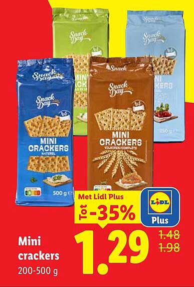 Mini crackers -35%