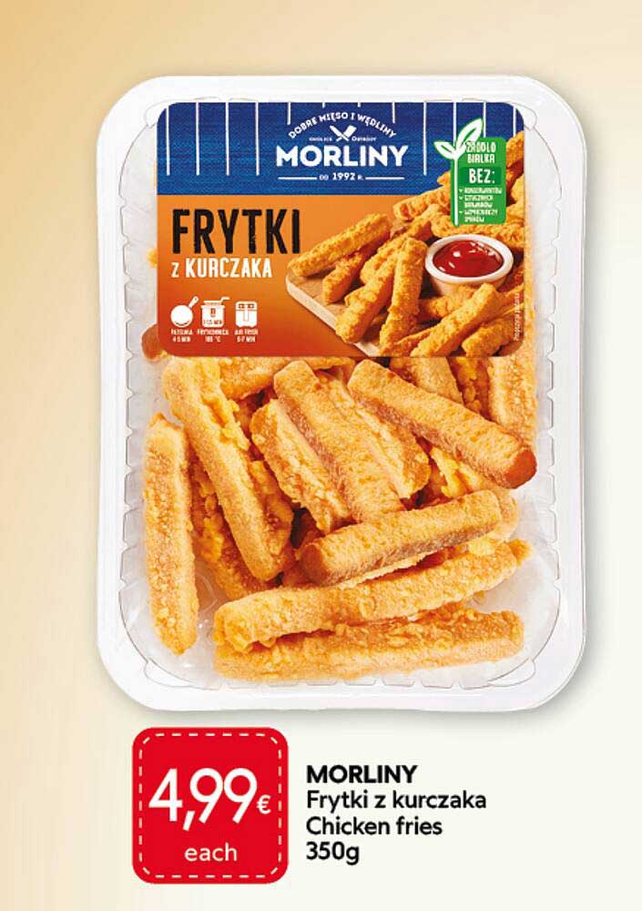 MORLINY Frytki z kurczaka Chicken fries 350g