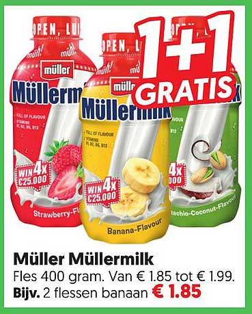 Müller Müllermilch 1+1 GRATIS