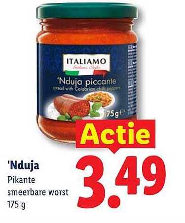 'Nduja Pikante smeerbare worst 175 g