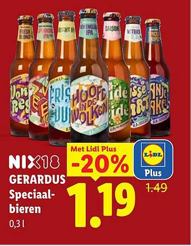 NIX18 GERARDUS Speciaal-bieren 0,3 l -20%