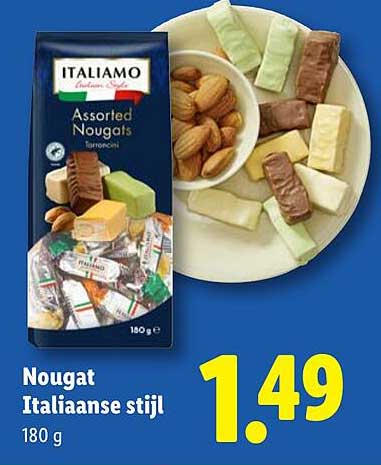 Nougat Italiaanse stijl 180 g
