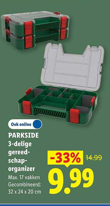 PARKSIDE 3-delige gereedschap-organizer -33%
