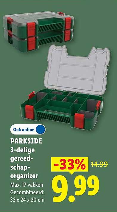 PARKSIDE 3-delige gereedschap-organizer