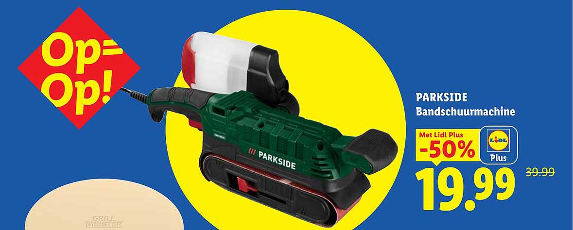 PARKSIDE Bandschuurmachine Met Lidl Plus -50%