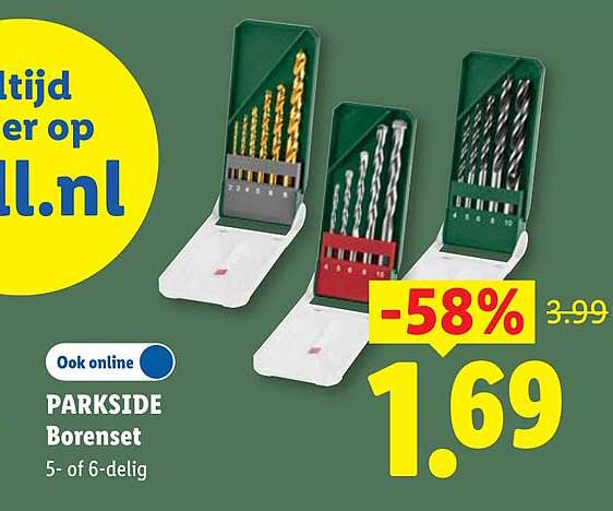 PARKSIDE Borenset 5- of 6-delig