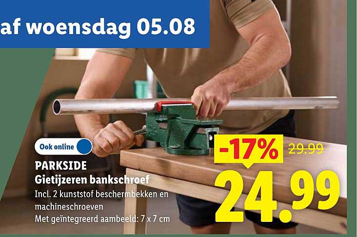 PARKSIDE Gietijzeren bankschroef