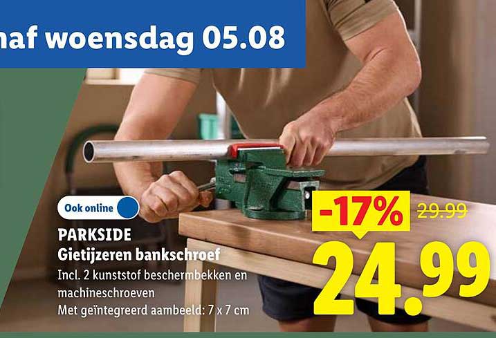 PARKSIDE Gietijzeren bankschroef