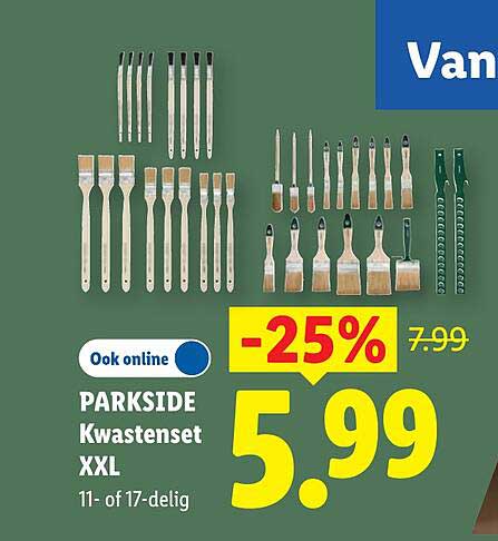 PARKSIDE Kwastenset XXL 11- of 17-delig