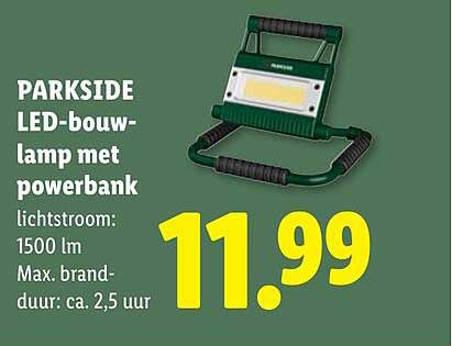 PARKSIDE LED-bouwlamp met powerbank