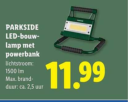 PARKSIDE LED-bouwlamp met powerbank