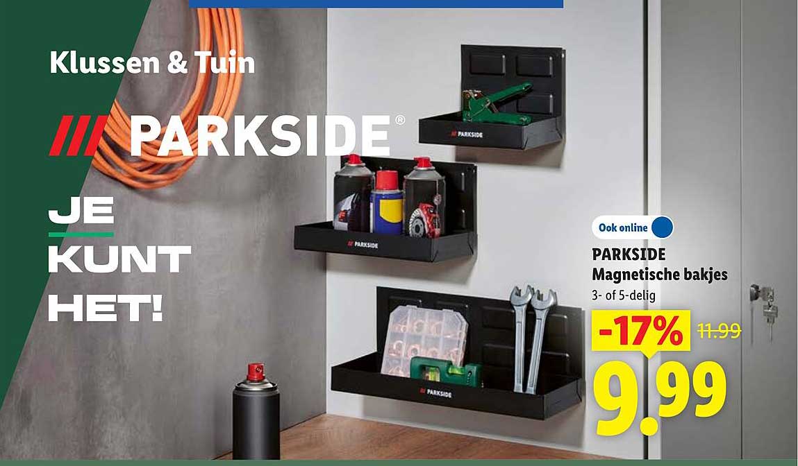 PARKSIDE Magnetische bakjes 3- of 5-delig -17%
