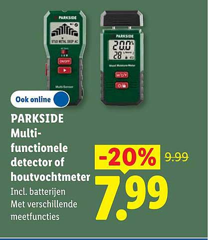 PARKSIDE Multi-functionele detector of houtvochtmeter