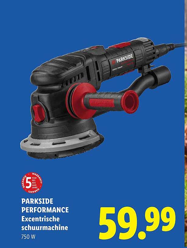 PARKSIDE PERFORMANCE Excentrische schuurmachine 750 W