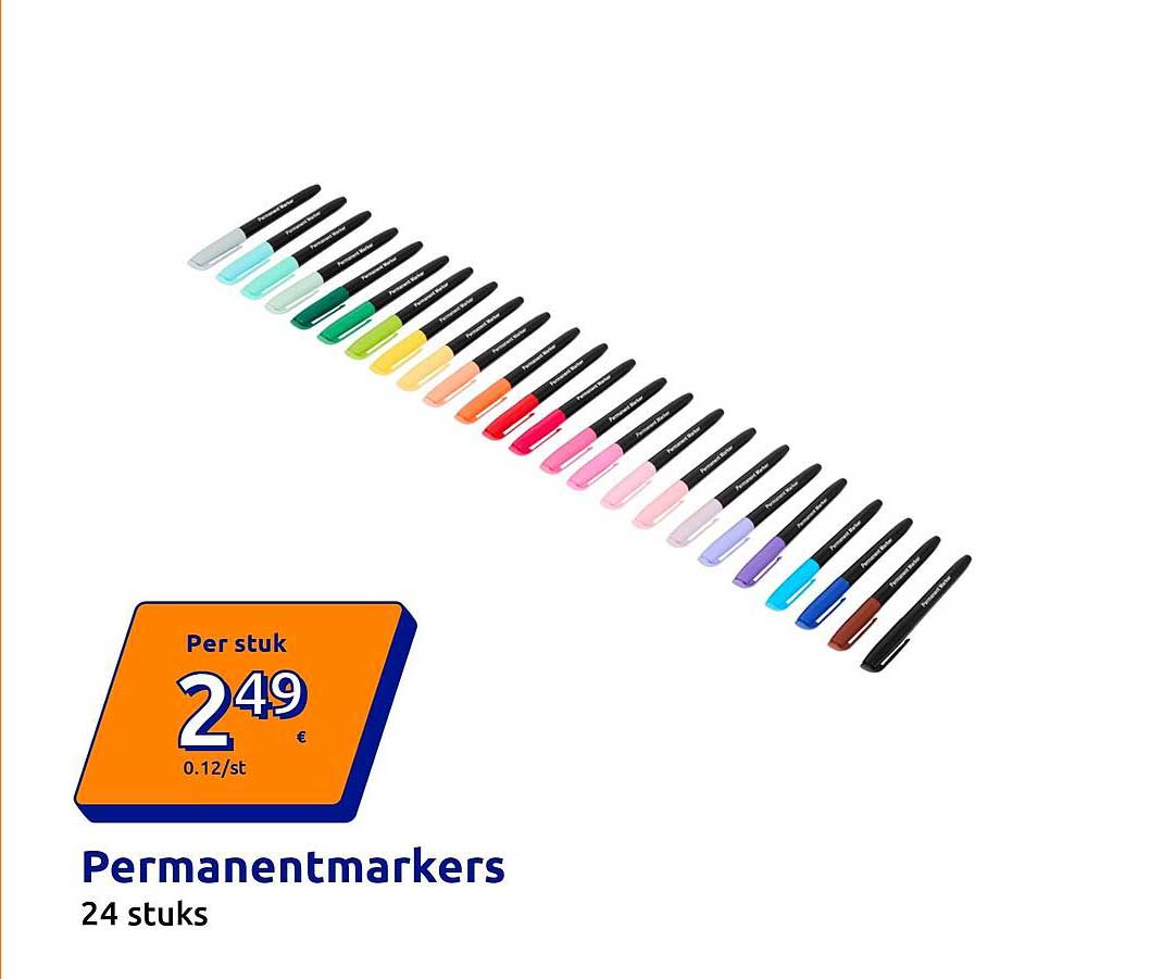 Permanentmarkers 24 stuks