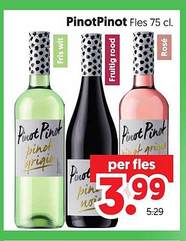 PinotPinot Fles 75 cl.