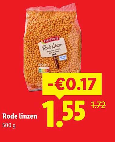 Rode linzen 500 g