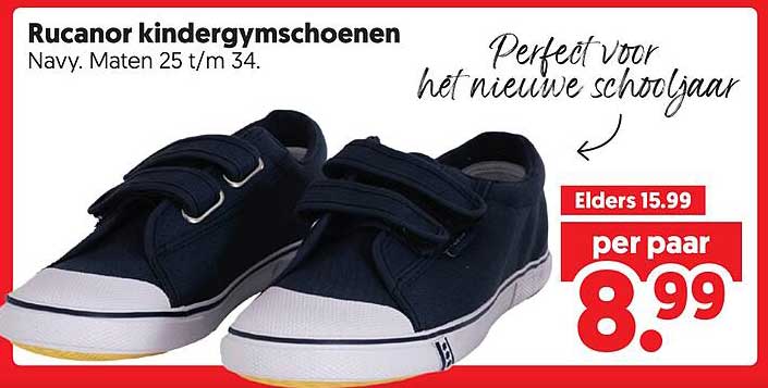 Rucanor kindergymchoenen Navy. Maten 25 t/m 34.