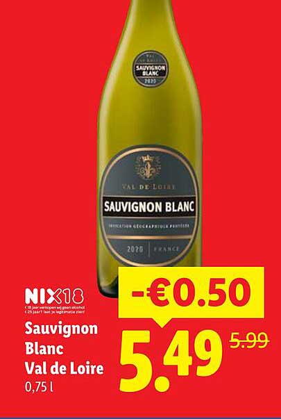 Sauvignon Blanc Val de Loire 0,75 l