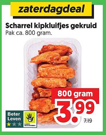 Scharrel kipkluifjes gekruid