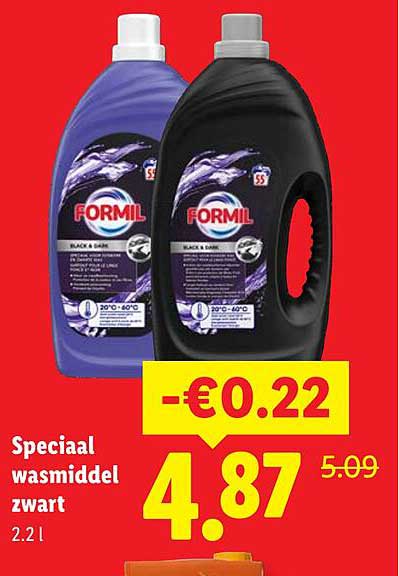 Speciaal wasmiddel zwart 2.2 l