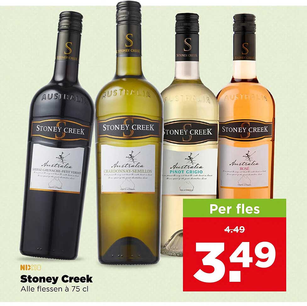Stoney Creek Alle flessen à 75 cl Per fles