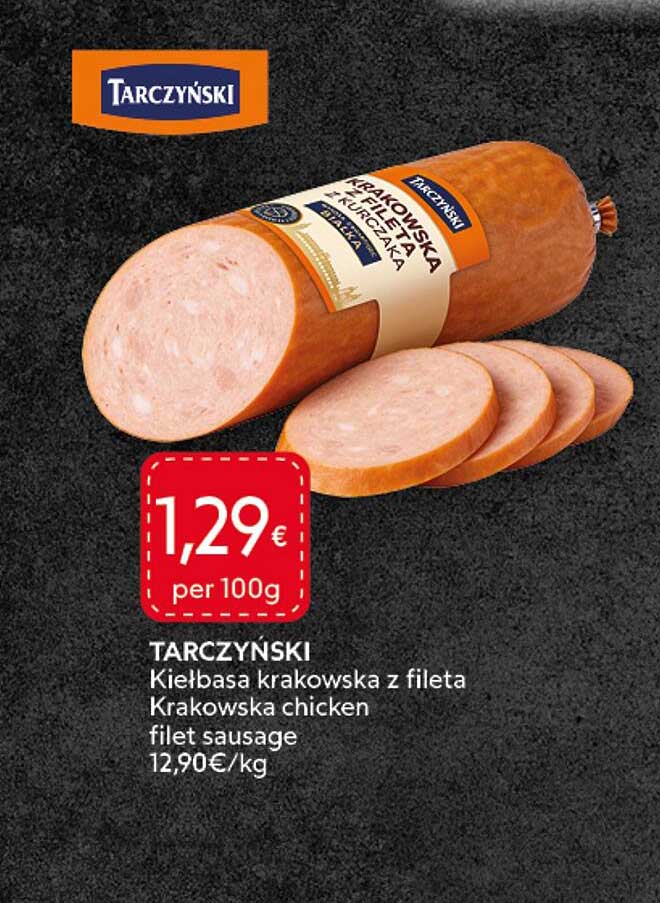 TARCZYNSKI Kiebasa krakowska z fileta Krakowska chicken filet sausage