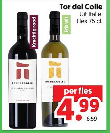 Tor del Colle Uit Italië. Fles 75 cl.